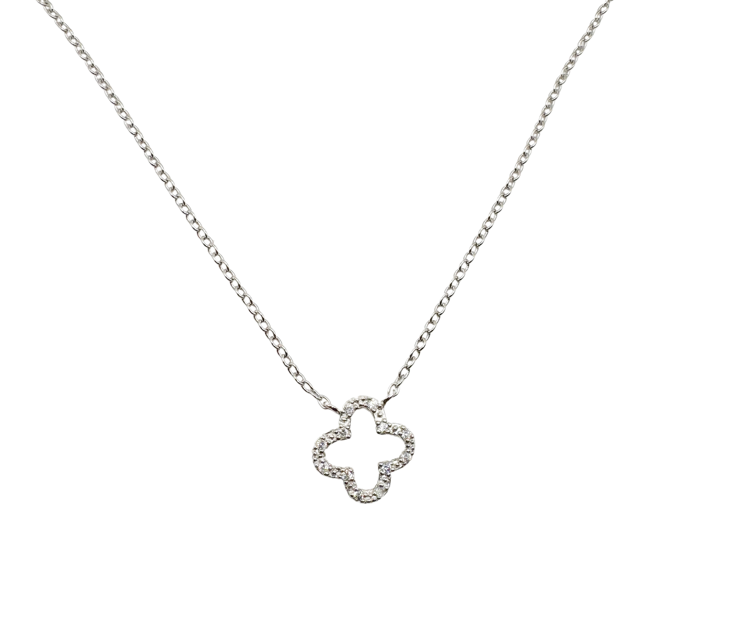 CZ Clover Necklace