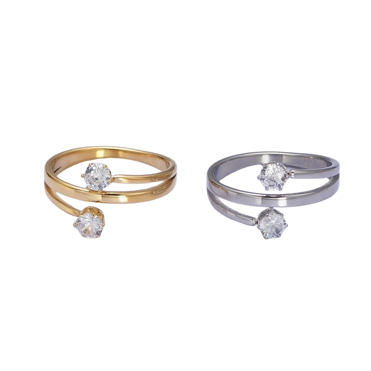 CZ Stainless Ring