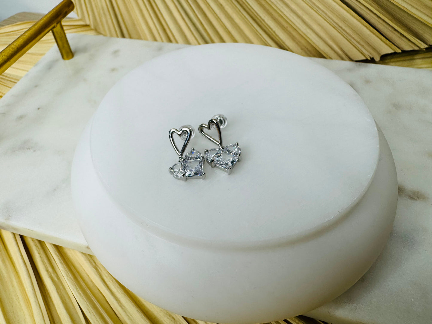 Bella Heart Earrings
