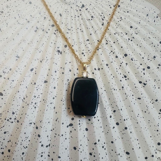 Onyx CZ Necklace