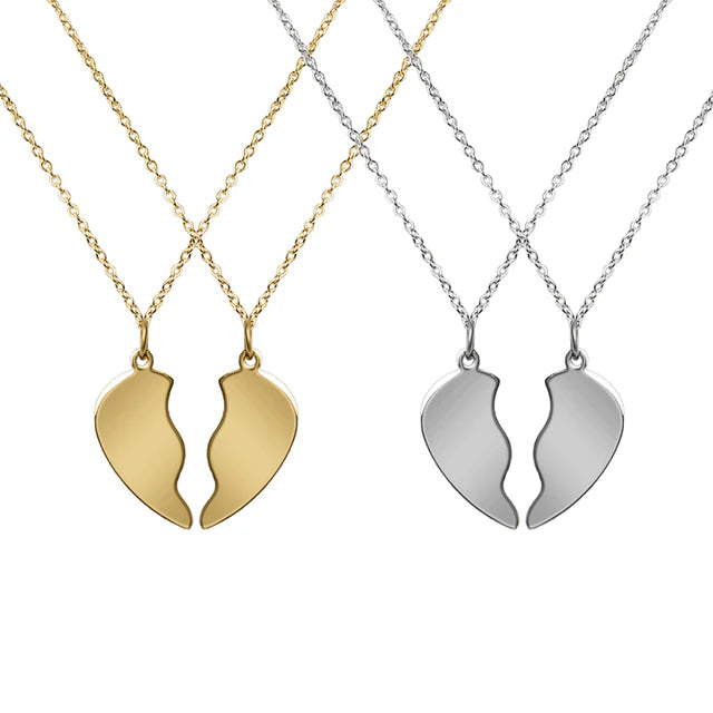Split Heart Neclace