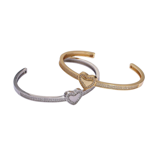 Heart CZ Cuff